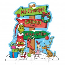 Dr Seuss Party Decorations - The Grinch Table Directional Sign
