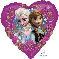 Disney Frozen Anna & Elsa Heart Shaped Balloon 45cm