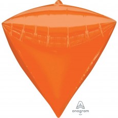 Orange Diamondz Shaped Balloon 38cm x 43cm