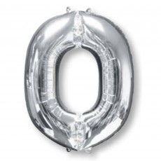 Letter O Silver Shaped Balloon 86cm