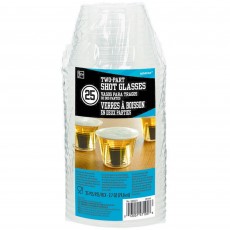 Clear Party Supplies - Two Party Plastic Shot Glass