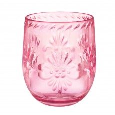 Boho Vibes Pink Stemless Wine Glass 414ml