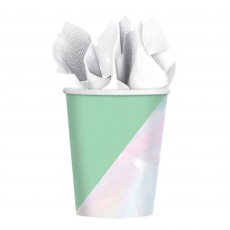Iridescent Shimmering Party Paper Cups 266ml 8 pk
