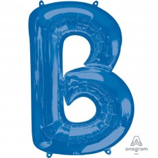 Blue Letter B Shaped Balloon 60cm x 83cm