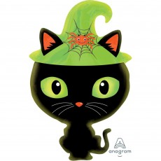Halloween Party Supplies - Shaped Balloons - Junior XL Black Kitty Cat