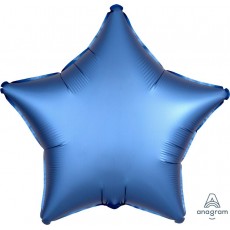 Satin Luxe Azure Star Shaped Balloon 45cm