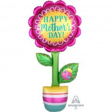Happy Mother's Day! Flower Shaped Balloon 66cm x 160cm