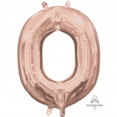Letter O Rose Gold CI: Shaped Balloon