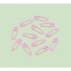 Baby Shower Pink Safety Pins Favours 24 pk
