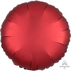 Satin Luxe Sangria Round Foil Balloon 45cm
