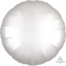 White Satin Luxe  Foil Balloon
