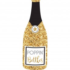 New Year Poppin' Bottles Jumbo Bubbly Bottle Photo Prop 80cm x 28cm