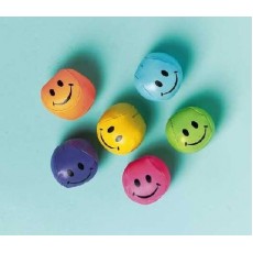 Multi Coloured Soft Smile Ball Favours 5cm 12 pk
