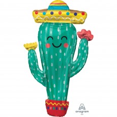 Mexican Fiesta Cactus Shaped Balloon 60cm x 96cm