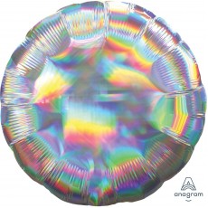 Silver Party Decorations - Foil Balloon Std Iridescent Silver