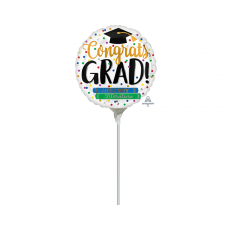 Graduation Congrats Grad! Books Round Foil Balloon 22cm