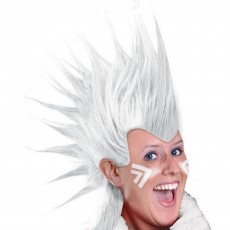 White Party Supplies - Mohawk Wig
