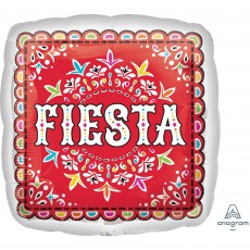 Square Mexican Fiesta Standard HX Papel Picado Fiesta FIESTA Shaped Balloon 45cm