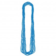 Blue Party Supplies - Metallic Necklace Blue