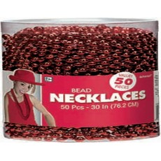 Red Party Supplies - Bead Necklaces