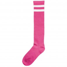 Pink Striped Knee Socks Adult Size