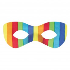 Rainbow Super Hero Eye Mask 7cm x 20cm