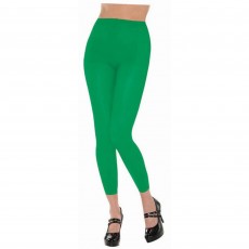 Green Footless Tights Women's Costume Adult Standard Size