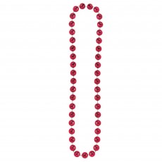 Red Party Supplies - Jumbo Ball Bead Necklace