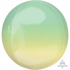 Orbz XL Ombre Yellow & Green Shaped Balloon