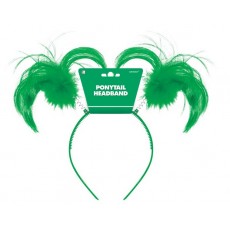 Green Party Supplies - Ponytail Headbopper