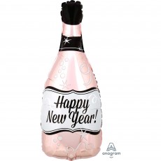 New Year Rose Gold  Shaped Balloon
