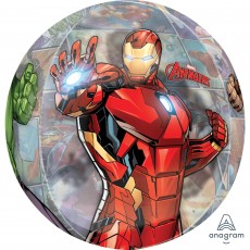 Avengers Clear Marvel Powers Unite Orbz XL Shaped Balloon 38cm x 40cm