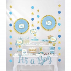 Baby Shower Blue Buffet Table Decorating Kit