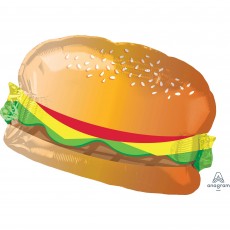 USA Hamburger with Bun Shaped Balloon 66cm x 45cm