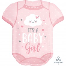 Baby Shower Party Decorations - Balloon SuperShape Onesie It's a Baby Girl