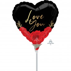 Love Party Decorations - Shaped Balloon Romantic Roses Love You