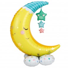 Baby Shower Party Decorations - Shaped Balloon AirLoonz Moon & Stars