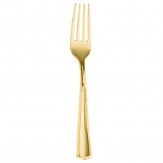 Gold Metallic Look Premium Forks Pack of 32