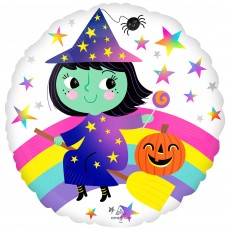 Halloween Party Decorations - Foil Balloon Rainbow Witch Standard