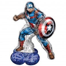 Avengers Party Decorations - Shaped Balloon Captain America CI:AirLoonz