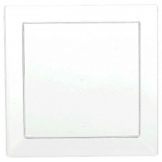 Clear Mini Catering Square Lunch Plates 12cm 10 pk
