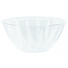 Clear Plastic Swirl Bowl 946ml