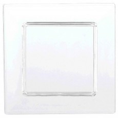 Clear Mini Catering Tiny Square Lunch Plates 7.6cm 40 pk