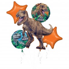 Jurassic World Dominion Bouquet Foil Balloons 5 pk