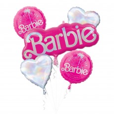 Barbie Bouquet Foil Balloons 5 pk