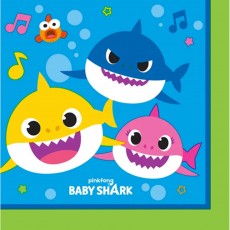 Baby Shark Party Supplies - Beverage Napkins