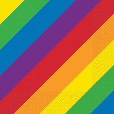 Rainbow Lunch Napkins Pack of 16