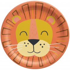 Jungle Animals Party Supplies - Lunch Plates Get Wild Jungle
