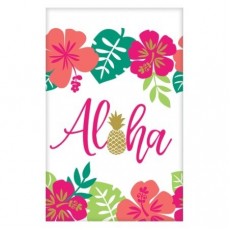 Hawaiian Luau You Had Me At Aloha Paper Table Cover 1.37m x 2.59m