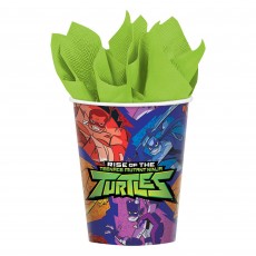 Rise of the Teenage Mutant Ninja Turtles Paper Cups 266ml 8 pk